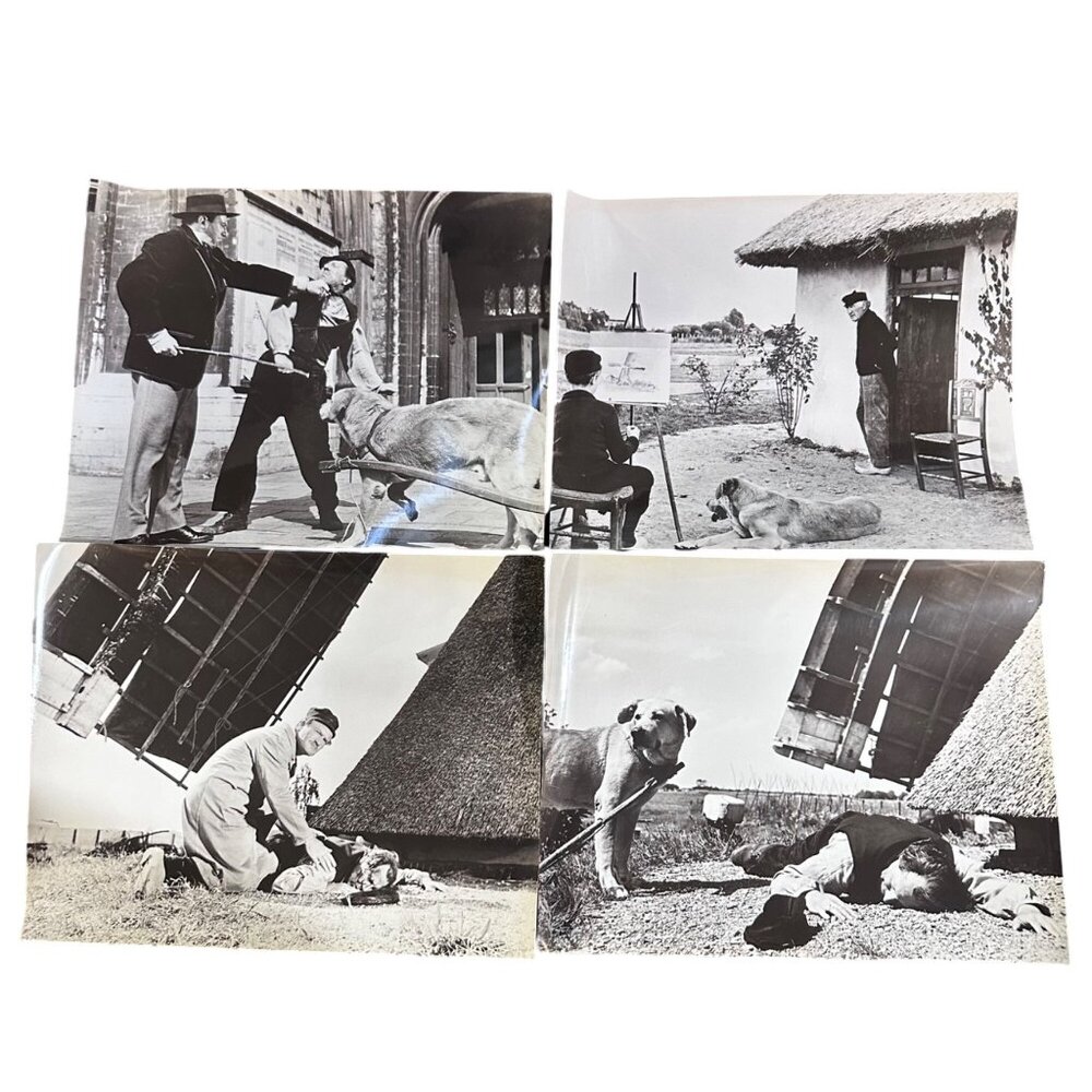 Vintage 1959 "A Dog Of Flanders" Fan Biography & Movie Stills Set Twentieth Cent - Picture 4 of 6